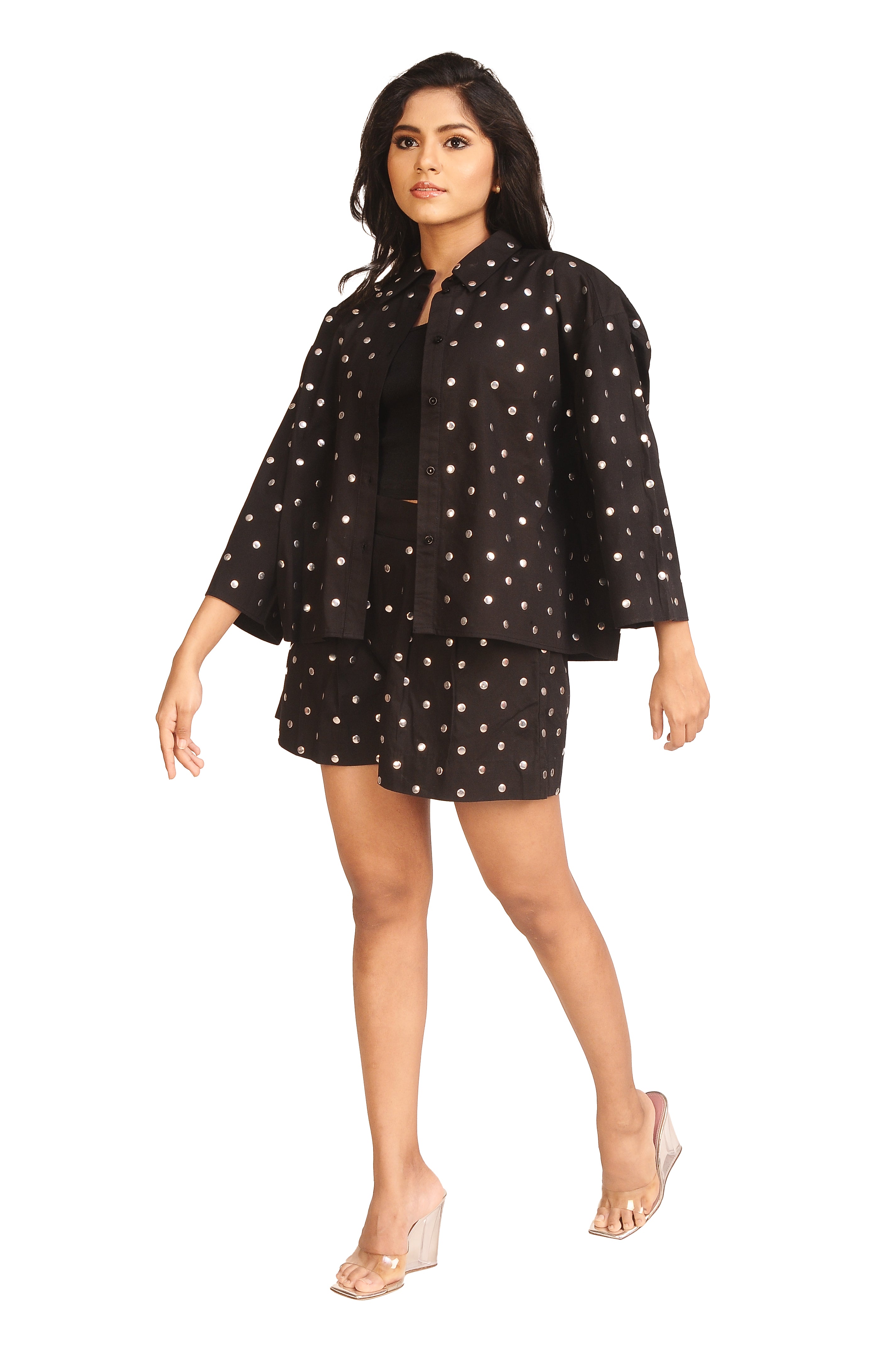 Studded Cotton Luxe Shirt