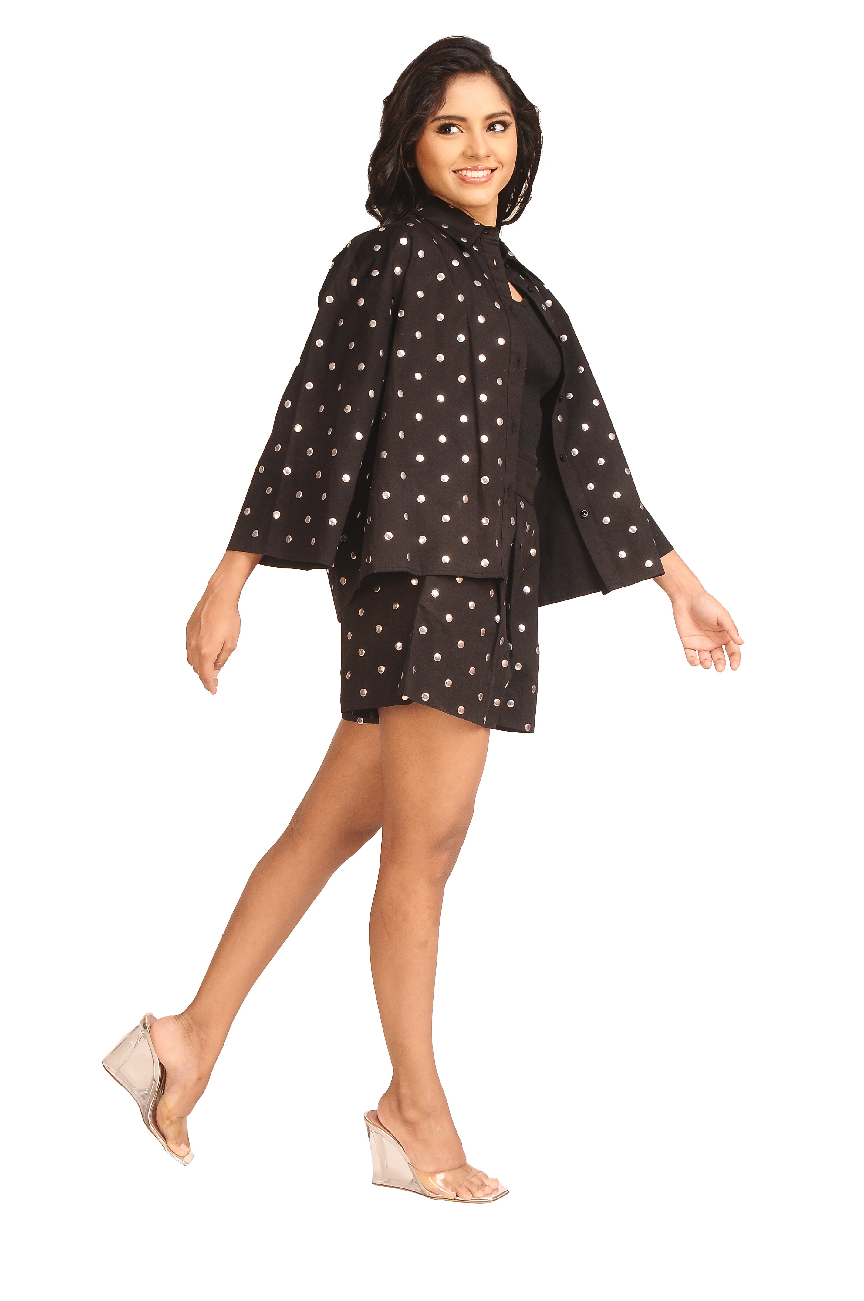 Studded Cotton Luxe Shirt