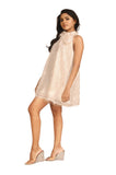 Sparkle and Feather Mini Dress